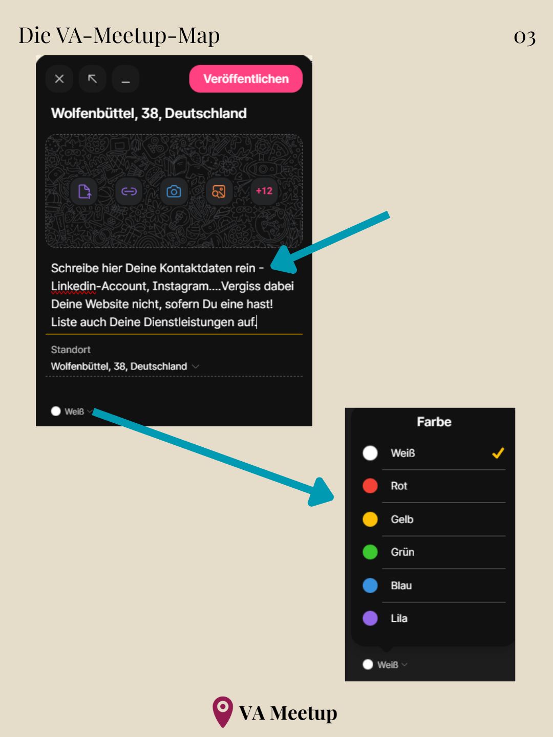 Screenshots zur Erläuterung der zuvor beschriebenen Schritte